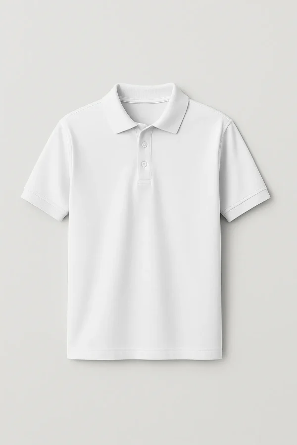 Tricou Alb cu Polo
