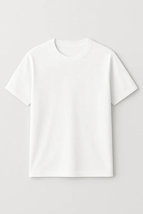 Tricou Clasic Round Neck Alb